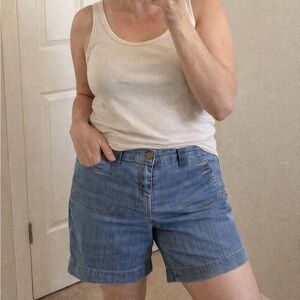 Vintage Levi Signature Denim Shorts Size 14 Mid Rise Casual Jean Shorts